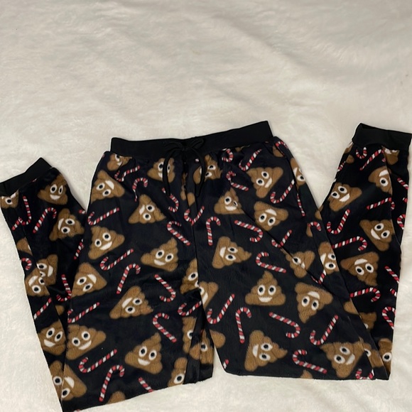 Other - NWOT Candy Cane Poop Pajama Pants